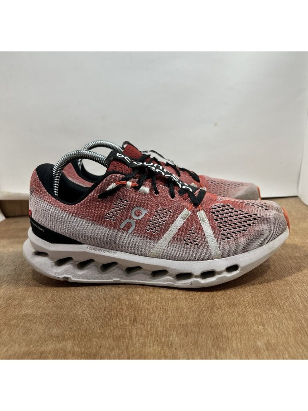 On Cloudsurfer Shoes Womens Size 10 Coral Red Running Sneakers 3WD10442313 Used